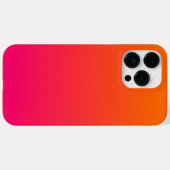 ピンクとオレンジのグラデーション Case-Mate iPhoneケース (裏面 (横))