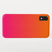 ピンクとオレンジのグラデーション Case-Mate iPhoneケース (裏面(横))