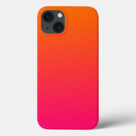 ピンクとオレンジのグラデーション iPhone 13ケース