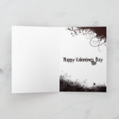 ピンクとオレンジのグランジダンバスバレンタイン シーズンカード (内部)