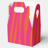 ピンクとオレンジのゼブラストライプ フェイバーボックス (オープン)