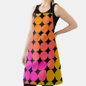 ピンクとオレンジのドット エプロン (インサイチュ)