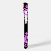 ピンクとオレンジのネオンの花 Case-Mate iPhoneケース (裏面 / 左)
