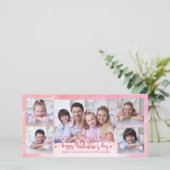 ピンクとオレンジのハート5 – フォトスクリプトバレンタイン シーズンカード (スタンド正面)