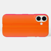 ピンクとオレンジのパタストライプのーン Case-Mate iPhoneケース (裏面 (横))