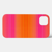 ピンクとオレンジのパタストライプのーン Case-Mate iPhoneケース (裏面 (横))