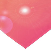 ピンクとオレンジのパターン（の模様が）あるテーブルランナー ショートテーブルランナー (コーナー)