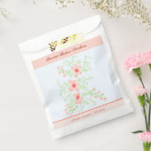 ピンクとオレンジのフローラ フェイバーバッグ (封をした状態)