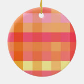 ピンクとオレンジのプライド セラミックオーナメント (裏面)
