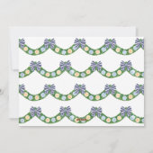 ピンクとオレンジのプレッピーなボックスウッド生姜瓶の絵 シーズンカード (裏面)