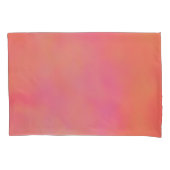 ピンクとオレンジのマーリークラウド抽象芸術 枕カバー (正面)