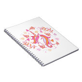 ピンクとオレンジのユニコーン ノートブック (右側)