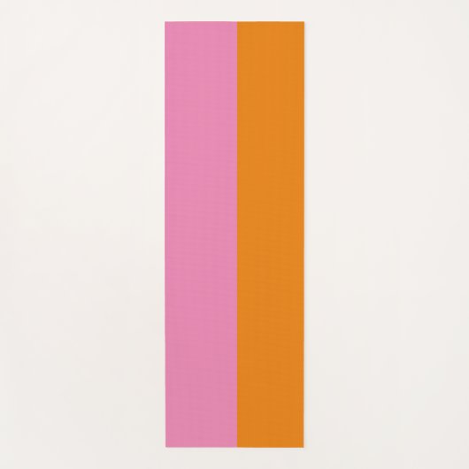 ピンクとオレンジのヨガマット ヨガマット (正面)