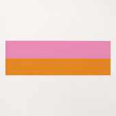 ピンクとオレンジのヨガマット ヨガマット (正面(横))