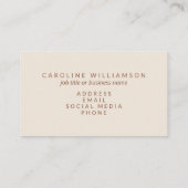 ピンクとオレンジのレトロタイポグラフィクリエイティブ モダン 名刺 (裏面)