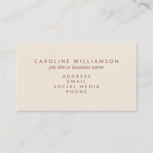 ピンクとオレンジのレトロタイポグラフィクリエイティブ モダン 名刺 (裏面)