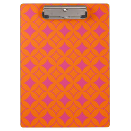 ピンクとオレンジの七宝 クリップボード