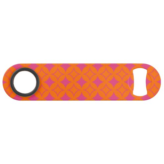 ピンクとオレンジの七宝 スピード栓抜き (正面(横))