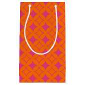 ピンクとオレンジの七宝 スモールペーパーバッグ (正面)