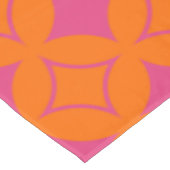 ピンクとオレンジの七宝 テーブルクロス (アングル)