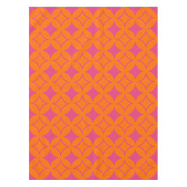 ピンクとオレンジの七宝 テーブルクロス