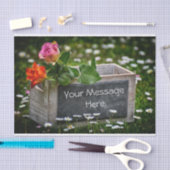 ピンクとオレンジの国素朴バラティッシュペーパー 薄葉紙 (クラフト)