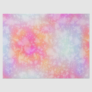 ピンクとオレンジの抽象芸術水色の背景 薄葉紙