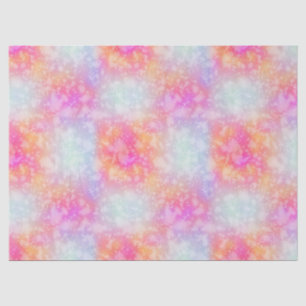 ピンクとオレンジの抽象芸術水色の背景 薄葉紙