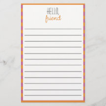 ピンクとオレンジの文房具