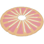 ピンクとオレンジの柑橘系グレープフルーツのツリースカート ブラッシュドポリエステルツリースカート (アングル)