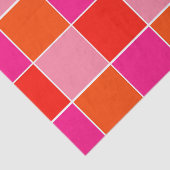 ピンクとオレンジの正方形 薄葉紙 (詳細)