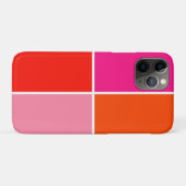 ピンクとオレンジの正方形 Case-Mate iPhoneケース (裏面(横))