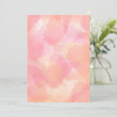 ピンクとオレンジの水のカラーカード 招待状 (スタンド正面)
