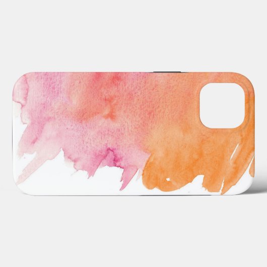 ピンクとオレンジの水の色をこぼす絵を描電話ケース Case-Mate iPhoneケース (裏面 (横))