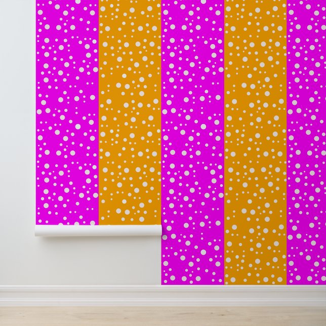 ピンクとオレンジの色と水玉模様- よくはしゃぐ 壁紙 (アプリケーション)