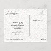 ピンクとオレンジの花をありがとう ポストカード (裏面)