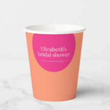 ピンクとオレンジの花嫁のシャワー