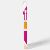 ピンクとオレンジの英国国旗 Case-Mate iPhoneケース (裏面 / 左)