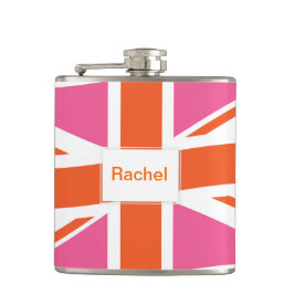 ピンクとオレンジの連合国旗 フラスク