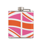 ピンクとオレンジの連合国旗 フラスク (裏面)