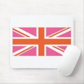 ピンクとオレンジの連合国旗 マウスパッド (マウス)