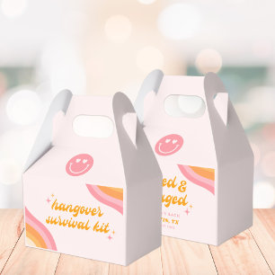 ピンクとオレンジのDazed & Engagedバチェラー フェイバーボックス