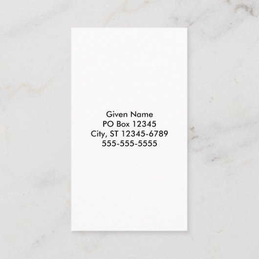 ピンクとオレンジグラデーション色 名刺 (裏面)