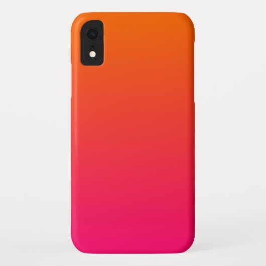 ピンクとオレンジグラデーション色 Case-Mate iPhoneケース (裏面)