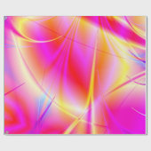 ピンクとオレンジファンタジア ラッピングペーパー (フラット)