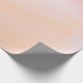 ピンクとオレンジ絵を描 ラッピングペーパー (角)