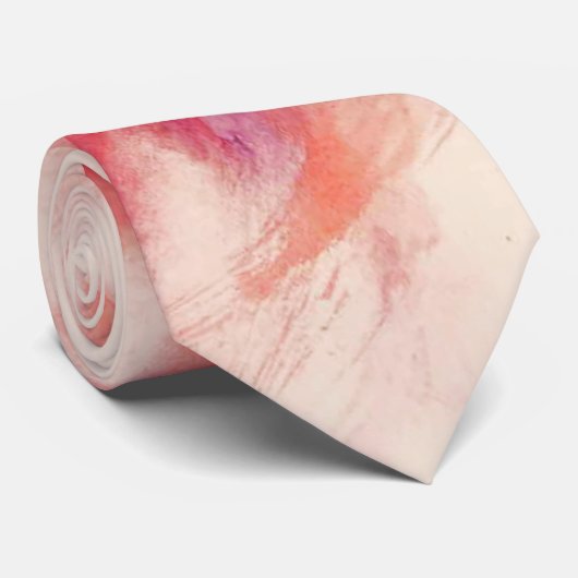ピンクとオレンジ ネクタイ (ロール)