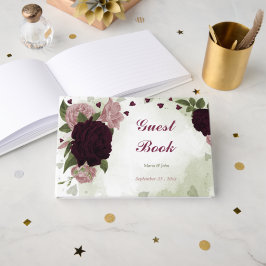 ピンクとカベルネの花の緑 ゲストブック