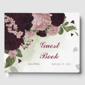 ピンクとカベルネの花の緑 ゲストブック (正面)