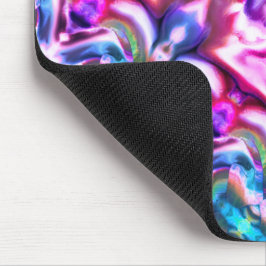 ピンクとカラフルのラッピングと粗いガラススタイル マウスパッド